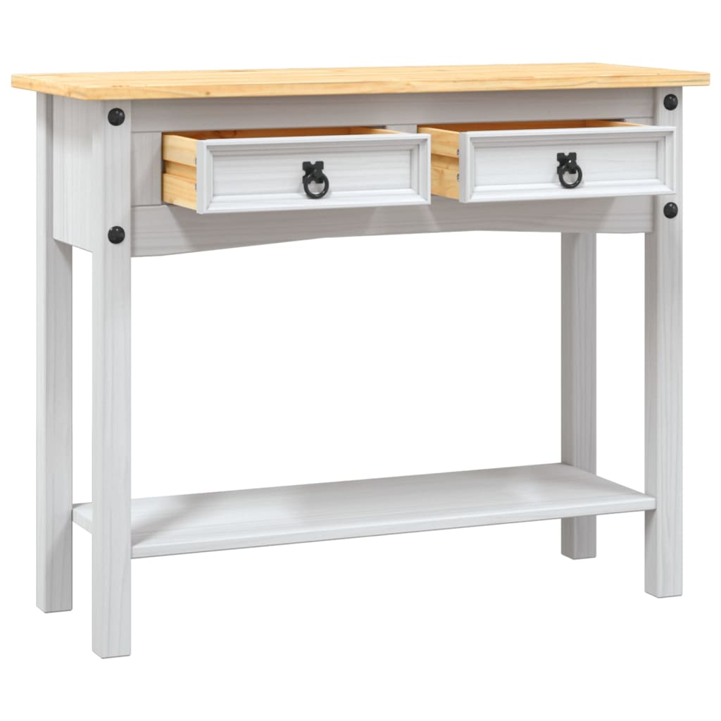 Rustic Mexican Pine Wood Corona Waxed Furniture Home White Body and Brown Top - Picture 78 of 87
