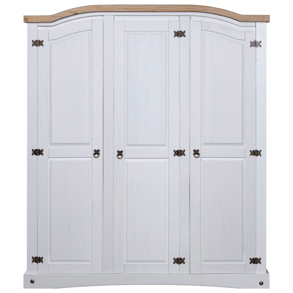 Rustic Mexican Pine Wood Corona Waxed Furniture Home White Body and Brown Top - Picture 16 of 87