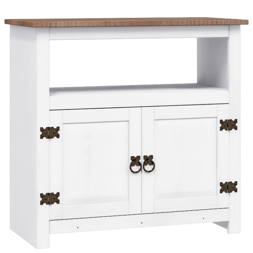 Rustic Mexican Pine Wood Corona Waxed Furniture Home White Body and Brown Top - Picture 41 of 87