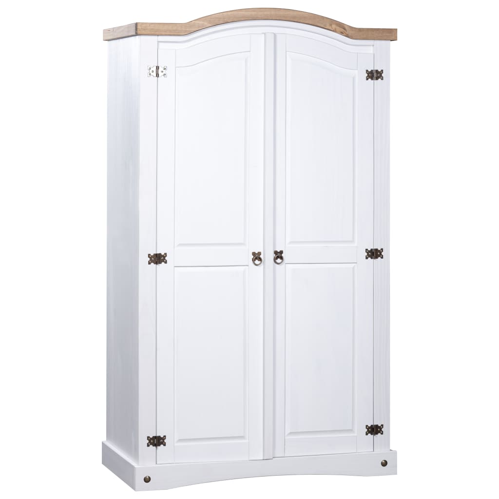 Rustic Mexican Pine Wood Corona Waxed Furniture Home White Body and Brown Top - Picture 9 of 87