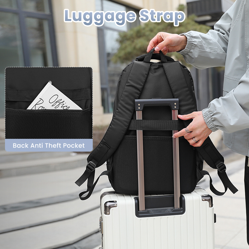 40L Laptop Rucksack Herren Damen Wasserdicht Freizeit Reise Arbeit Schulrucksack