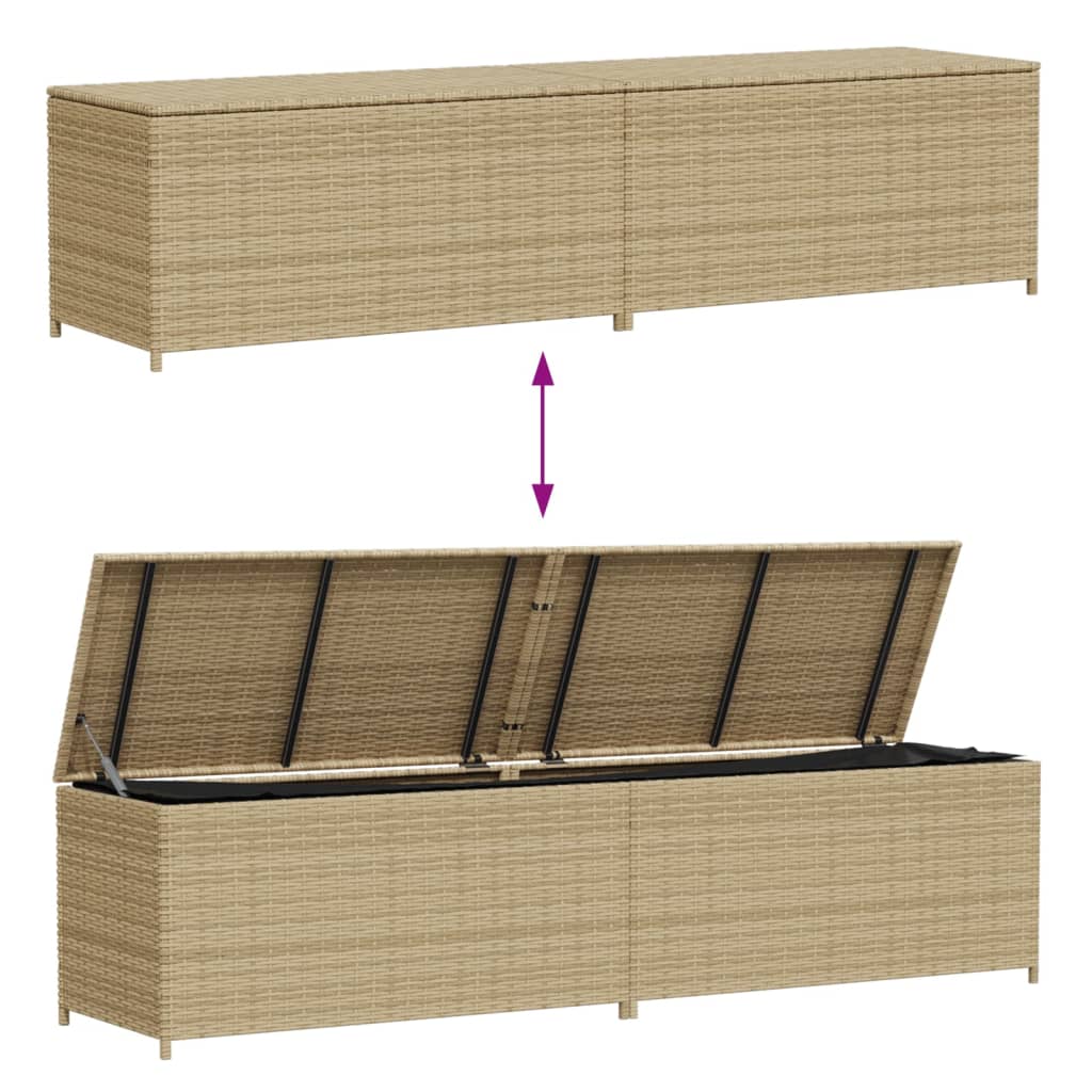 Poly Rattan Gartentruhe Auflagenbox Kissenbox Gartenbox Aufbewahrungsbox Truhe - Bild 60 von 95