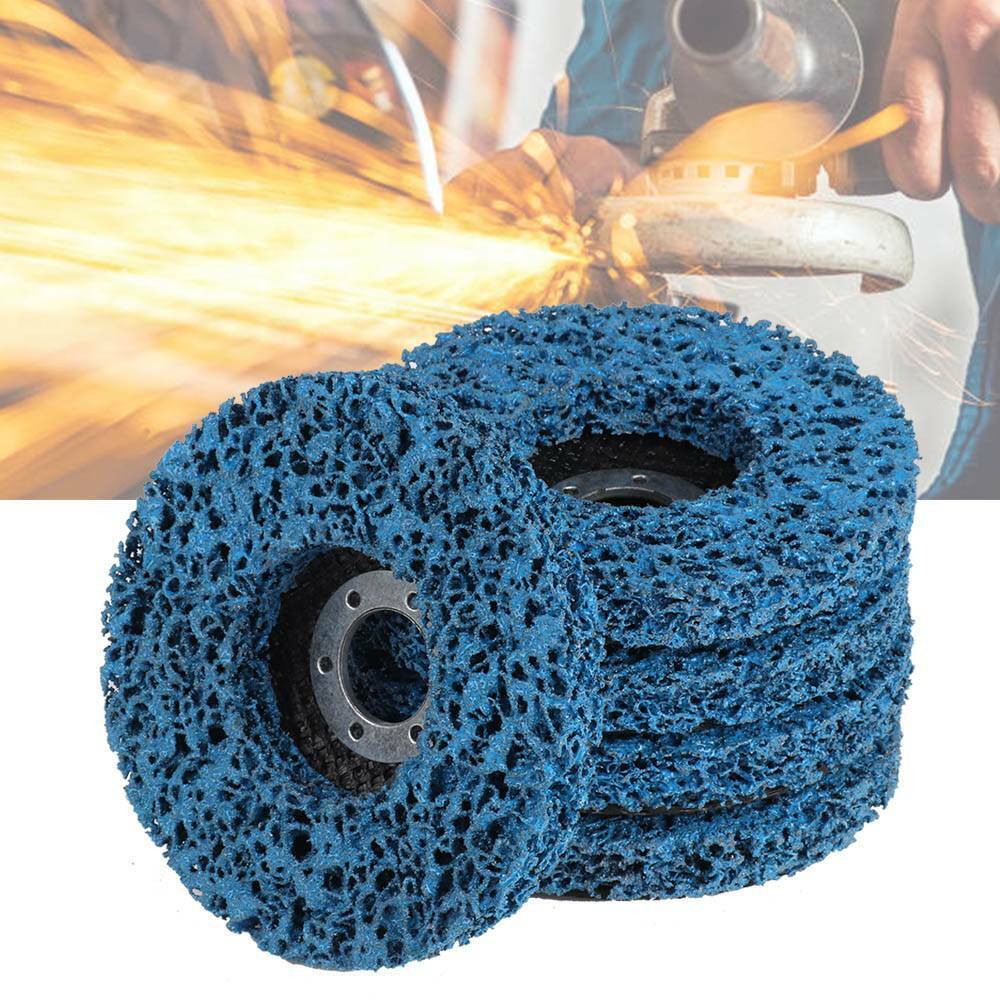 5/10Pcs Poly Strip Disc Abrasive Wheel Paint Rust Removal For Angle Grinder
