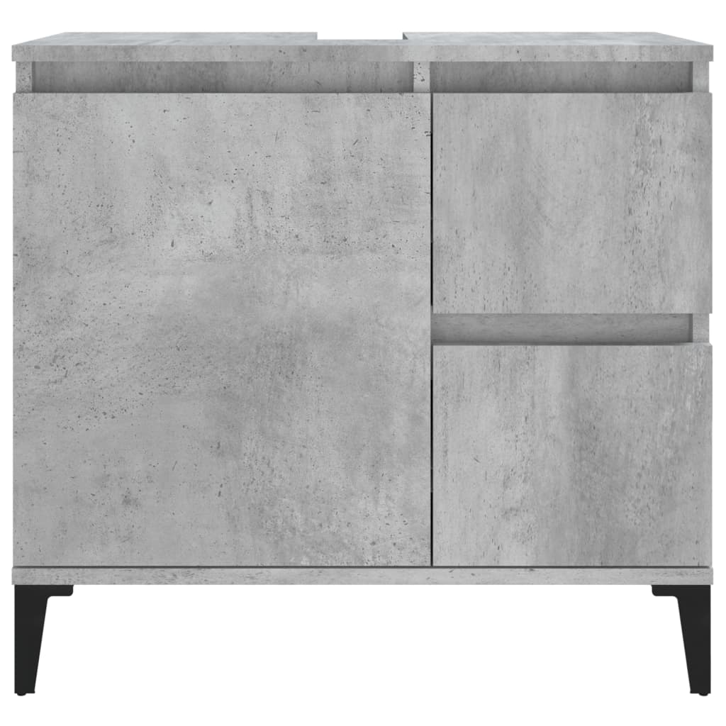 Waschbeckenunterschrank Waschtisch Unterschrank Badschrank mit 2 Schubladen - Bild 45 von 86