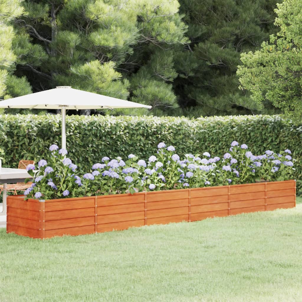 Cortenstahl Hochbeet Pflanzbeet Gemüsebeet Gartenbeet Pflanzkasten Blumenbeet - Bild 17 von 35