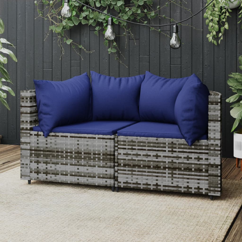 Garten Lounge Set mit Kissen Gartensofa Ecksofa Gartenmöbel Poly Rattan - Bild 18 von 106