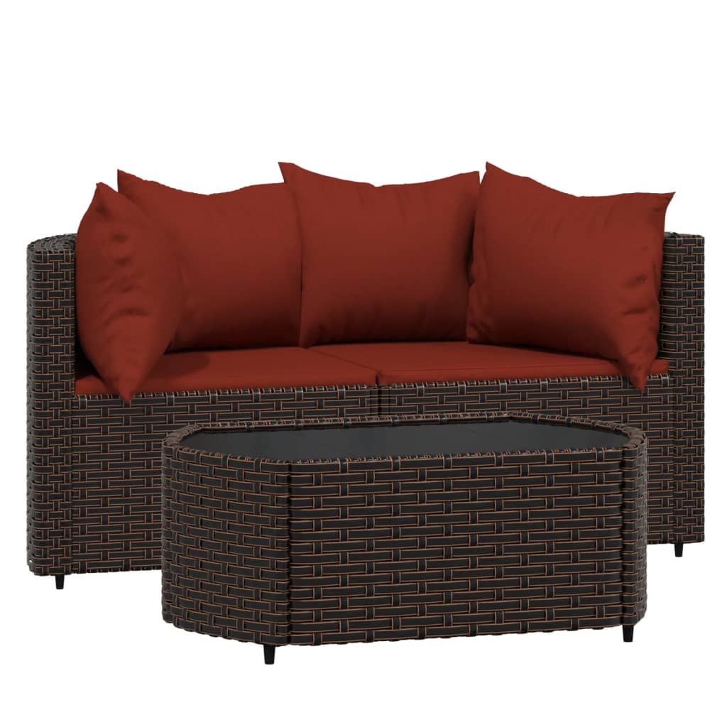 Garten Lounge Set mit Kissen Gartensofa Ecksofa Gartenmöbel Poly Rattan - Bild 39 von 106