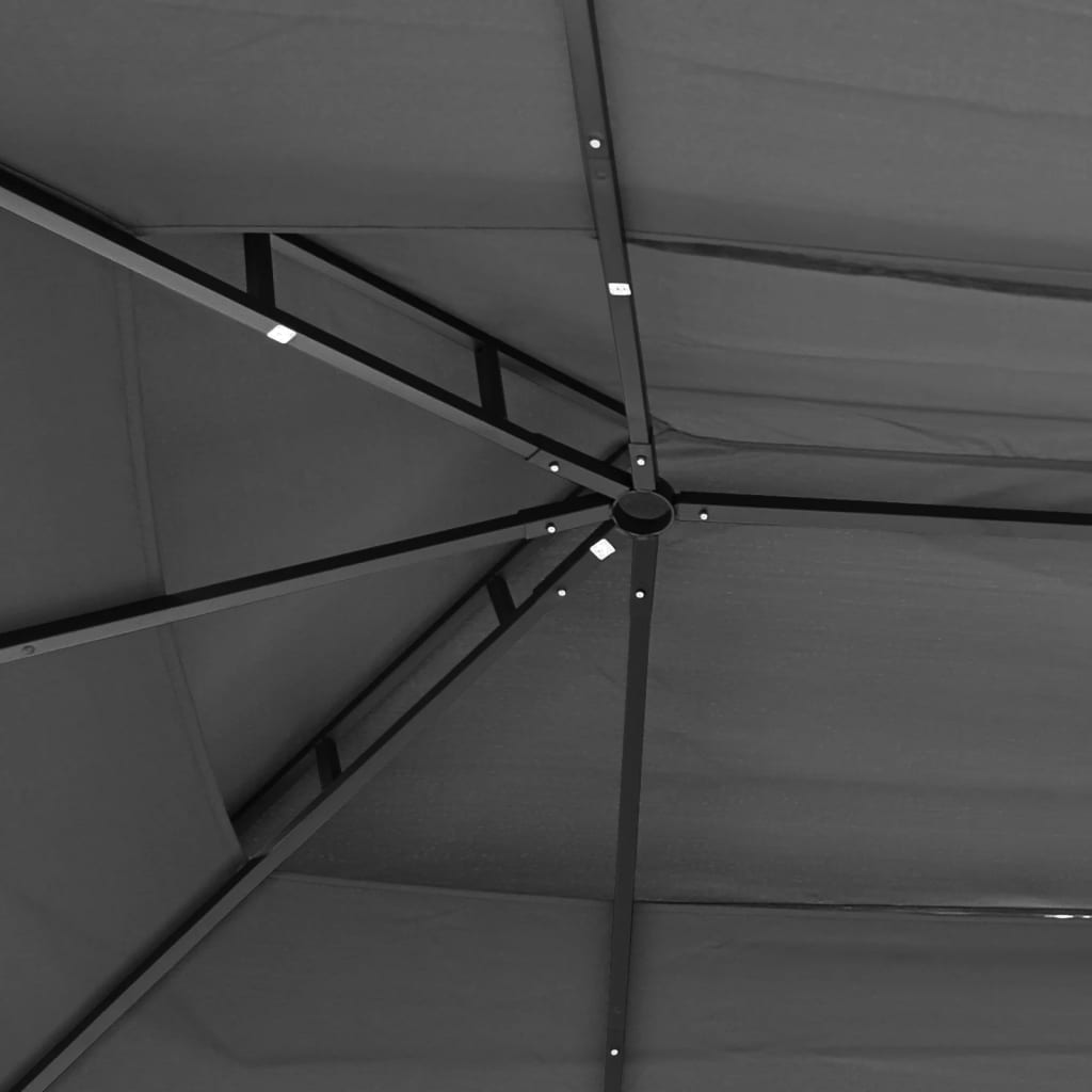 Luxus Pavillon 3x3m 3x4m Seitenwänden Gartenpavillon Partyzelt Gartenzelt Gazebo - Bild 17 von 19