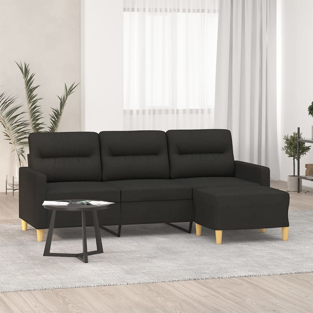 3-Sitzer-Sofa mit Fußhocker Liegesofa Polstersofa Relaxsofa Loungesofa TV Sofa - Bild 20 von 23