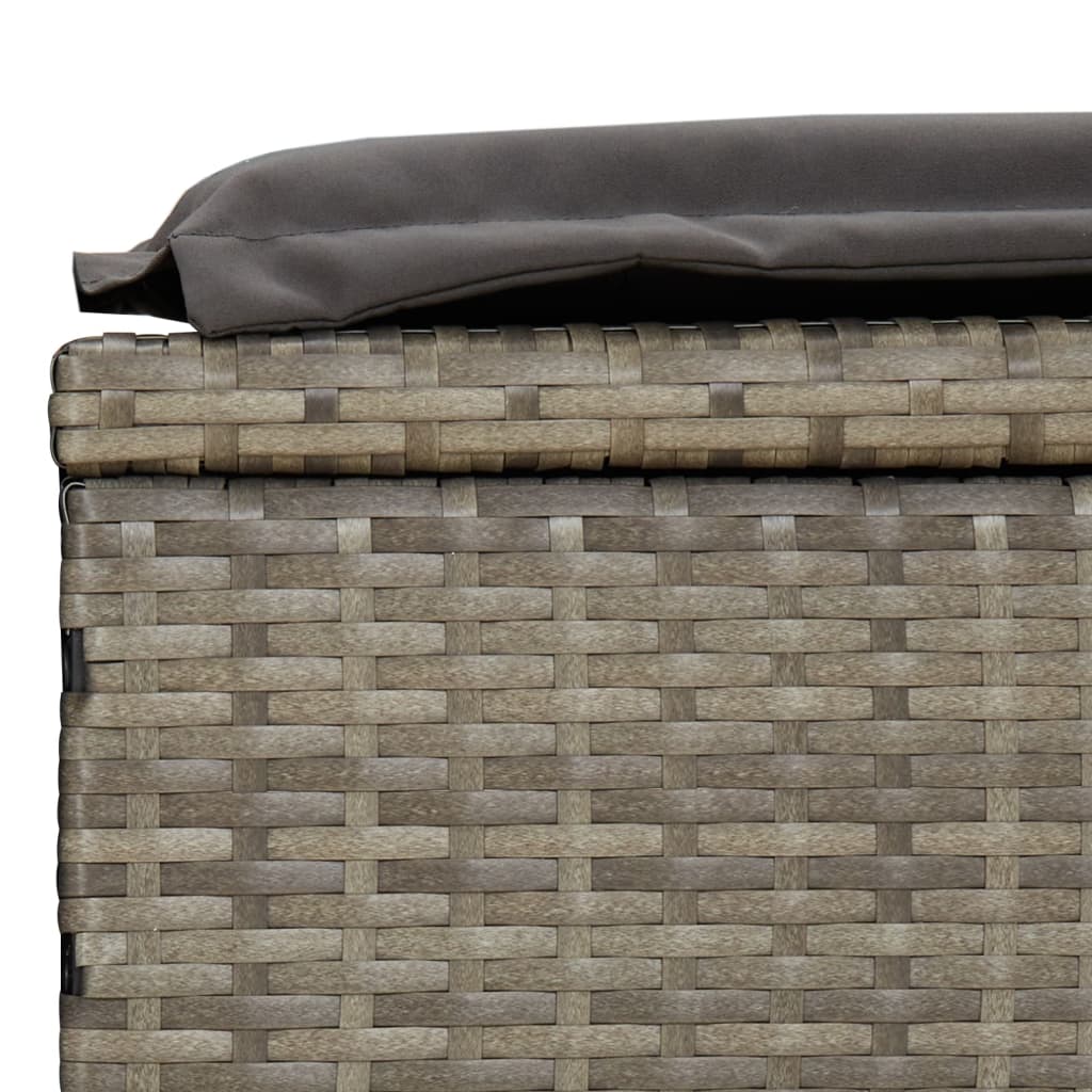 Sonneninsel Sonnenliege mit Faltdach Gartenliege Poly Rattan Loungebett Garten - Bild 43 von 55