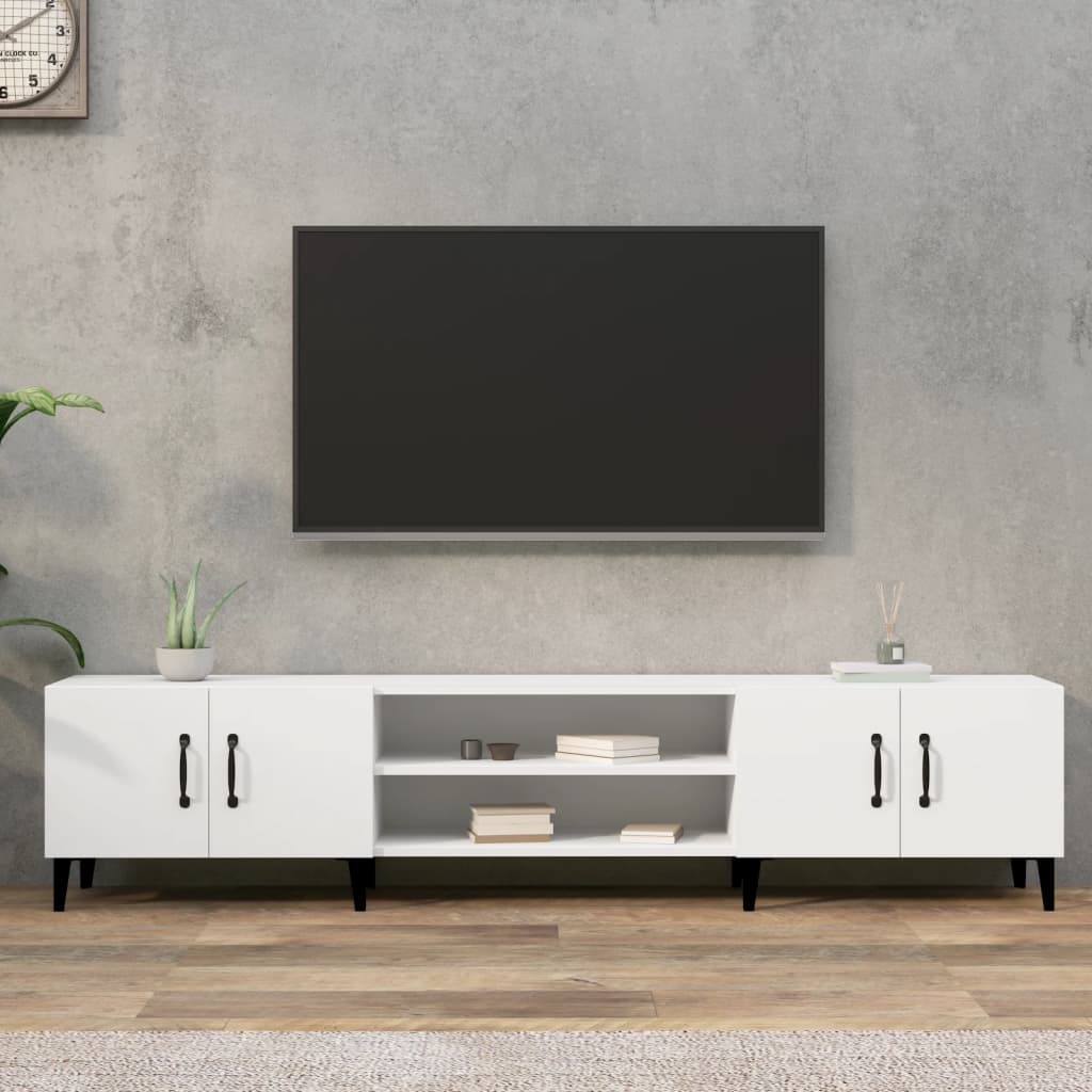 TV Schrank Fernsehtisch Fernsehschrank Lowboard Holzwerkstoff 180 x 31,5 x 40 cm - Bild 10 von 19