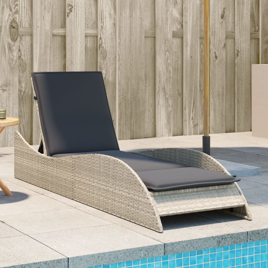 Sonnenliege Gartenliege Liegestuhl Relaxliege Strandliege Doppelliege Polyrattan - Bild 61 von 71
