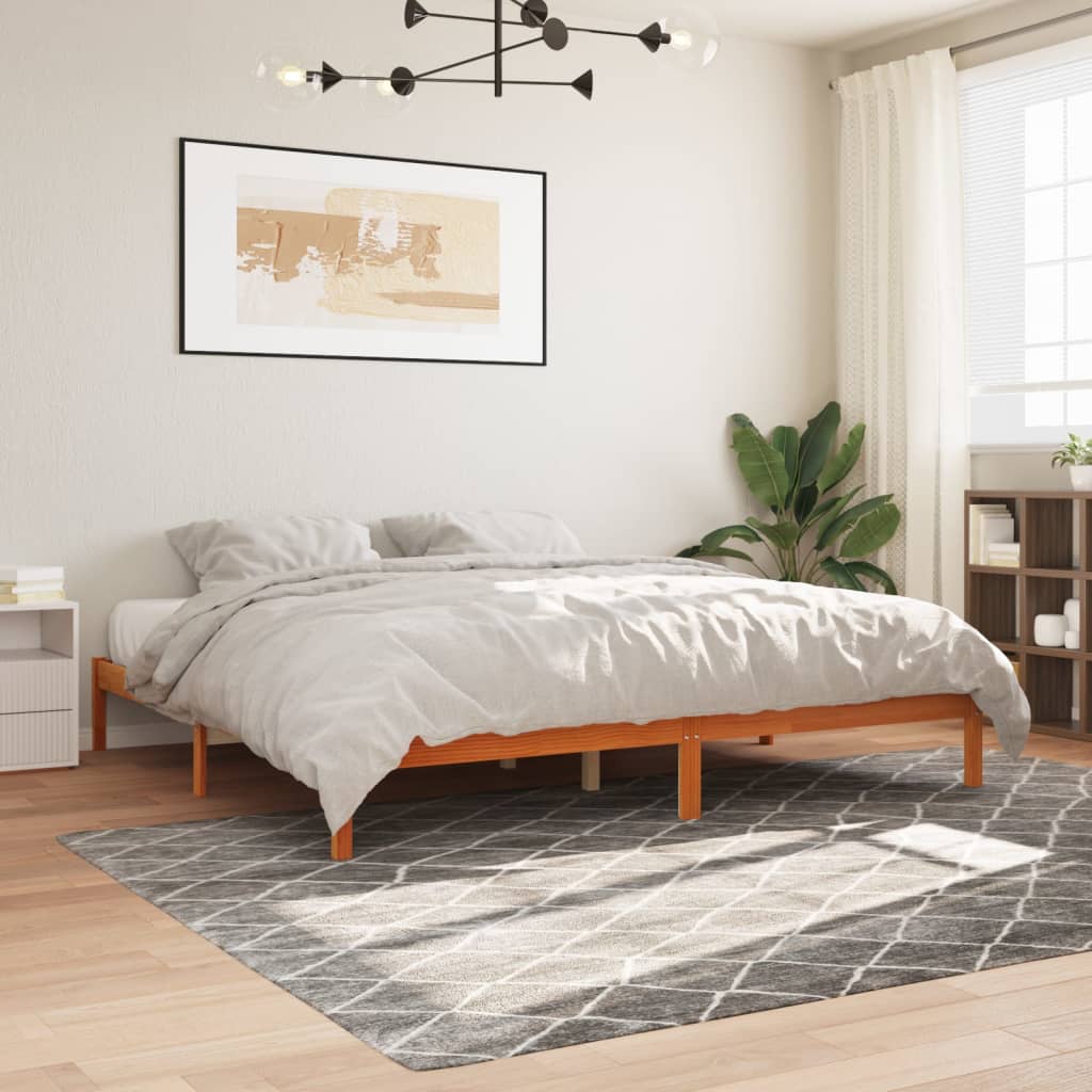 Massivholzbett Holzbett Bett Doppelbett Einzelbett Bettgestell Bett 75-200cm - Bild 49 von 52