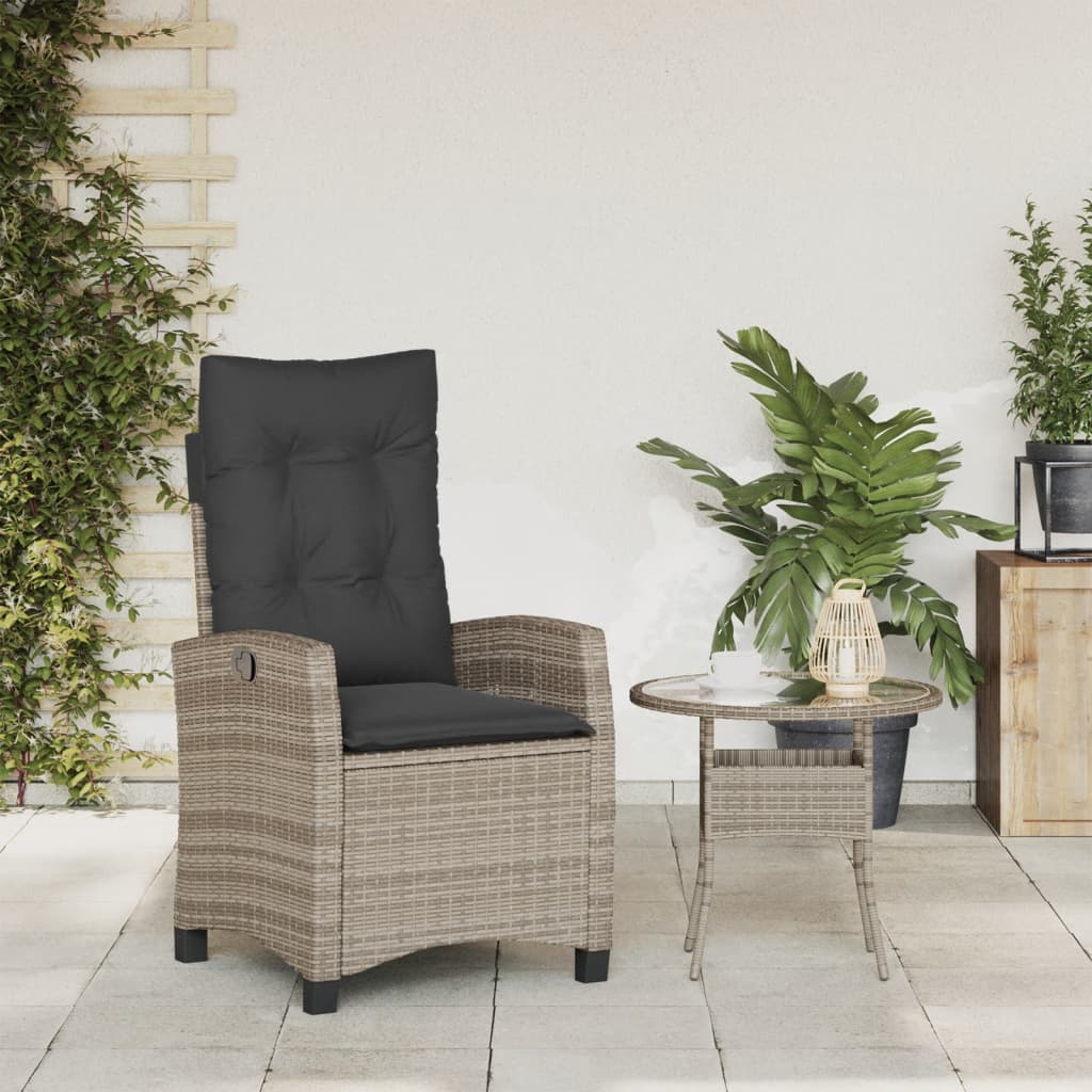 Poly Rattan Gartensessel mit Kissen Verstellbar Gartenstuhl Sessel Stuhl Stühle - Bild 41 von 77