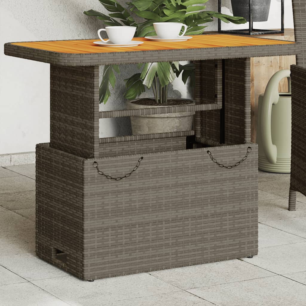 Gartentisch Couchtisch Poly Rattan Tisch Gartenmöbel Esstisch Terrassentisch - Bild 24 von 24