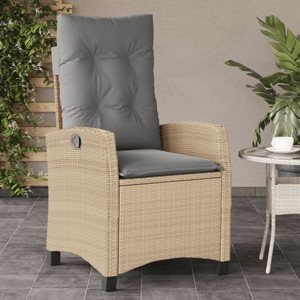 Poly Rattan Gartensessel mit Kissen Verstellbar Gartenstuhl Sessel Stuhl Stühle - Bild 58 von 77