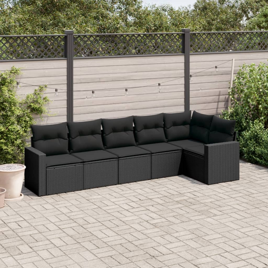 Garten-Sofagarnitur Essgruppe Gartengarnitur Sitzgruppe mit Kissen Poly Rattan - Bild 17 von 30