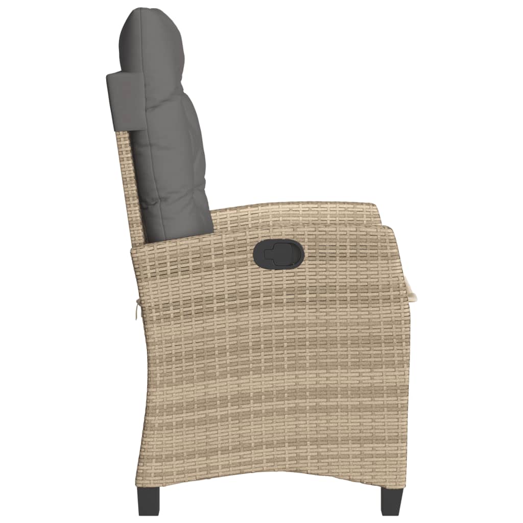 Poly Rattan Gartensessel mit Kissen Verstellbar Gartenstuhl Sessel Stuhl Stühle - Bild 63 von 77