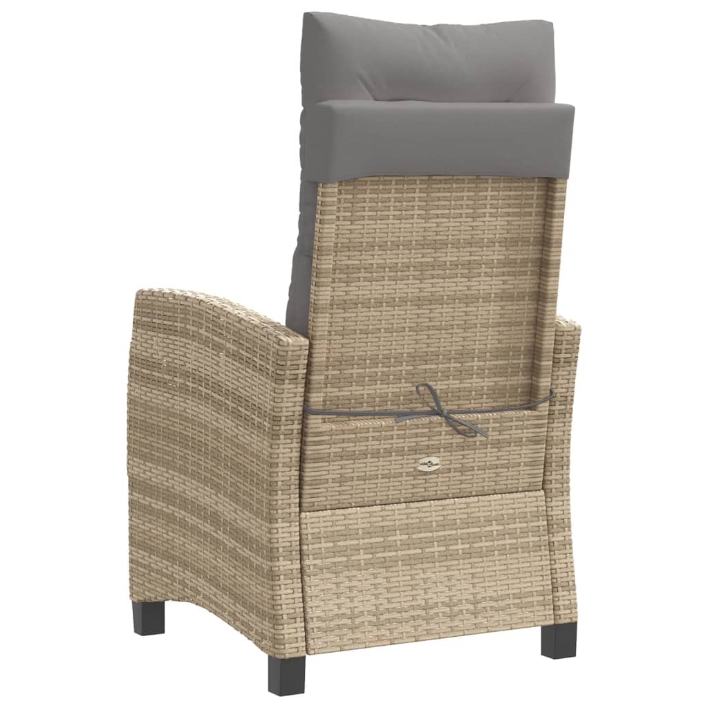Poly Rattan Gartensessel mit Kissen Verstellbar Gartenstuhl Sessel Stuhl Stühle - Bild 64 von 77