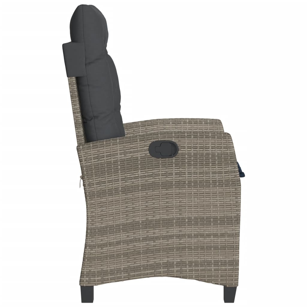 Poly Rattan Gartensessel mit Kissen Verstellbar Gartenstuhl Sessel Stuhl Stühle - Bild 43 von 77