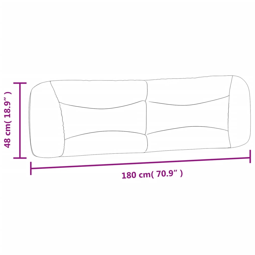 Bettkopfteil Kopfteil-Kissen Rückenkissen Kopfteilpolster Lesekissen 80-200cm - Bild 29 von 32