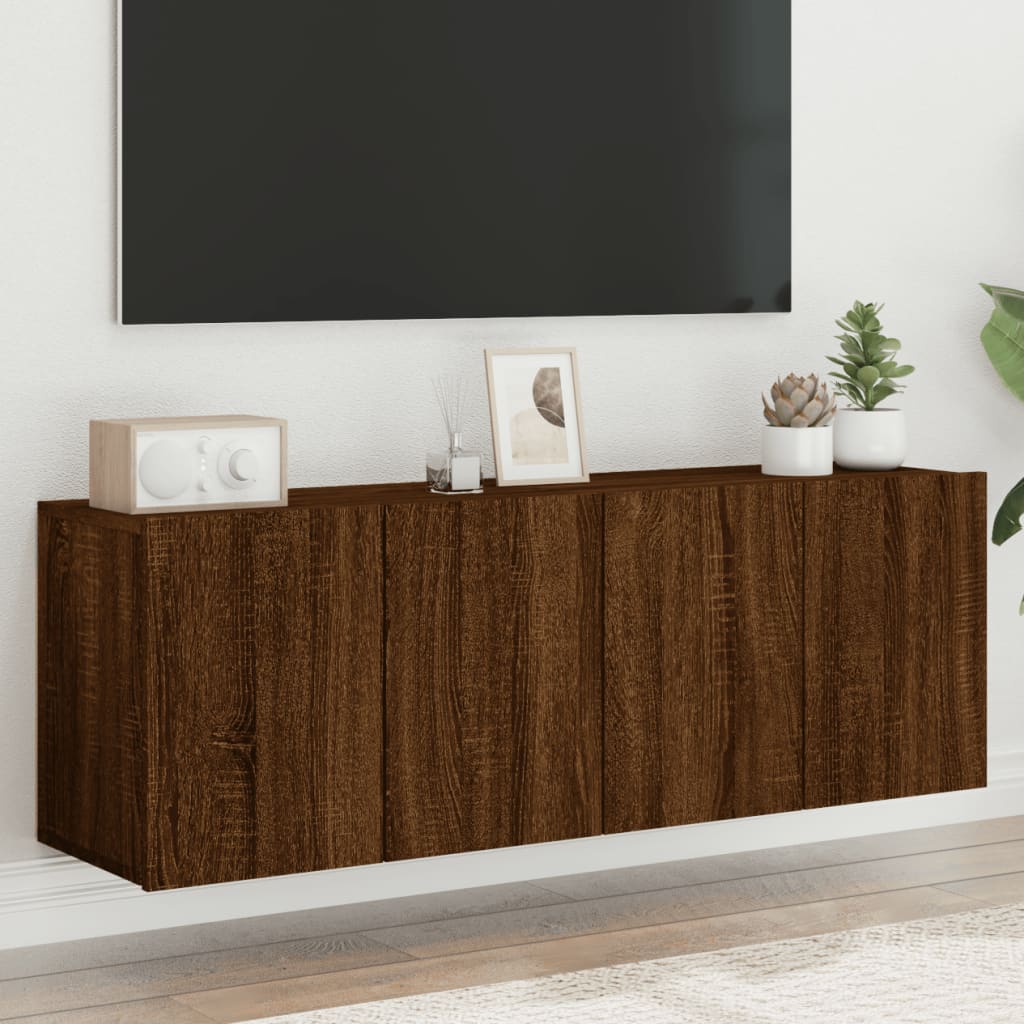 TV Wandschrank Lowboard Fernsehschrank Hängeschrank TV Möbel 60/80/100 cm - Bild 71 von 91