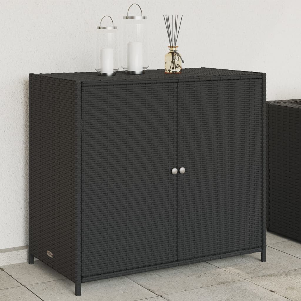 Gartenschrank Balkonschrank Geräteschrank Haushaltsschrank Schrank Poly Rattan - Bild 11 von 55