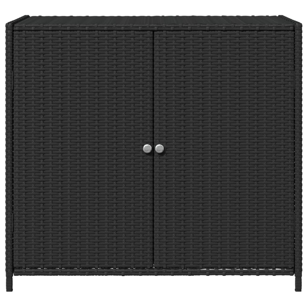 Gartenschrank Balkonschrank Geräteschrank Haushaltsschrank Schrank Poly Rattan - Bild 17 von 55