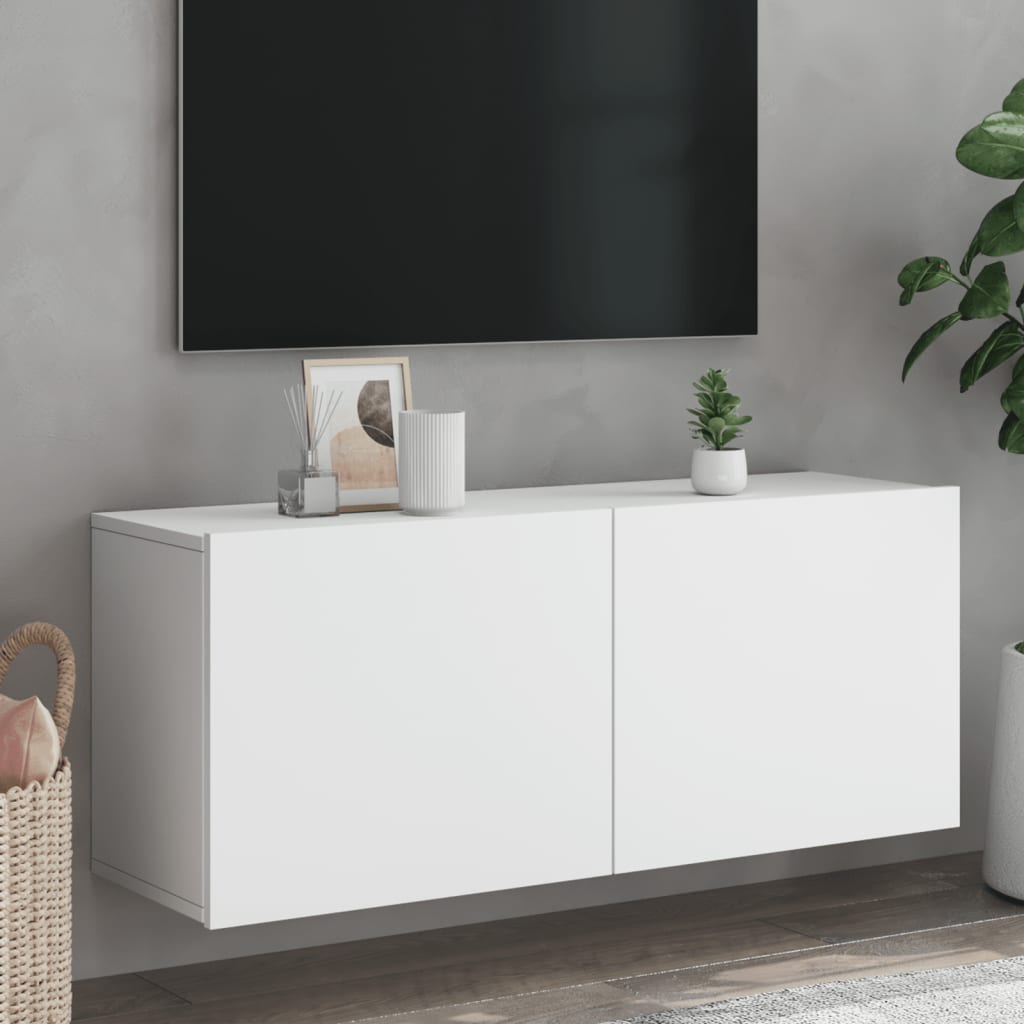 TV Wandschrank Lowboard Fernsehschrank Hängeschrank TV Möbel 60/80/100 cm - Bild 13 von 91