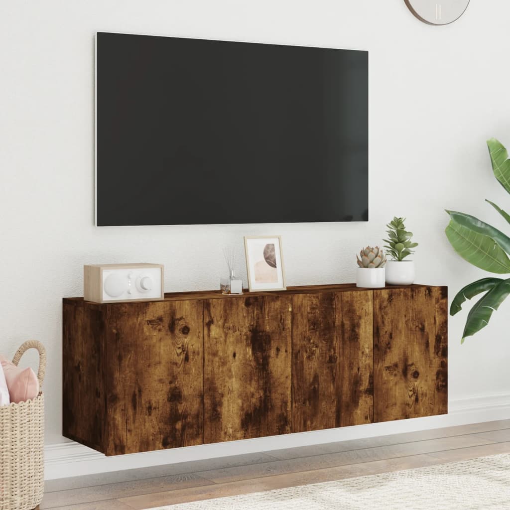 TV Wandschrank Lowboard Fernsehschrank Hängeschrank TV Möbel 60/80/100 cm - Bild 55 von 91