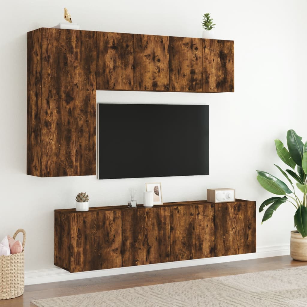 TV Wandschrank Lowboard Fernsehschrank Hängeschrank TV Möbel 60/80/100 cm - Bild 52 von 91
