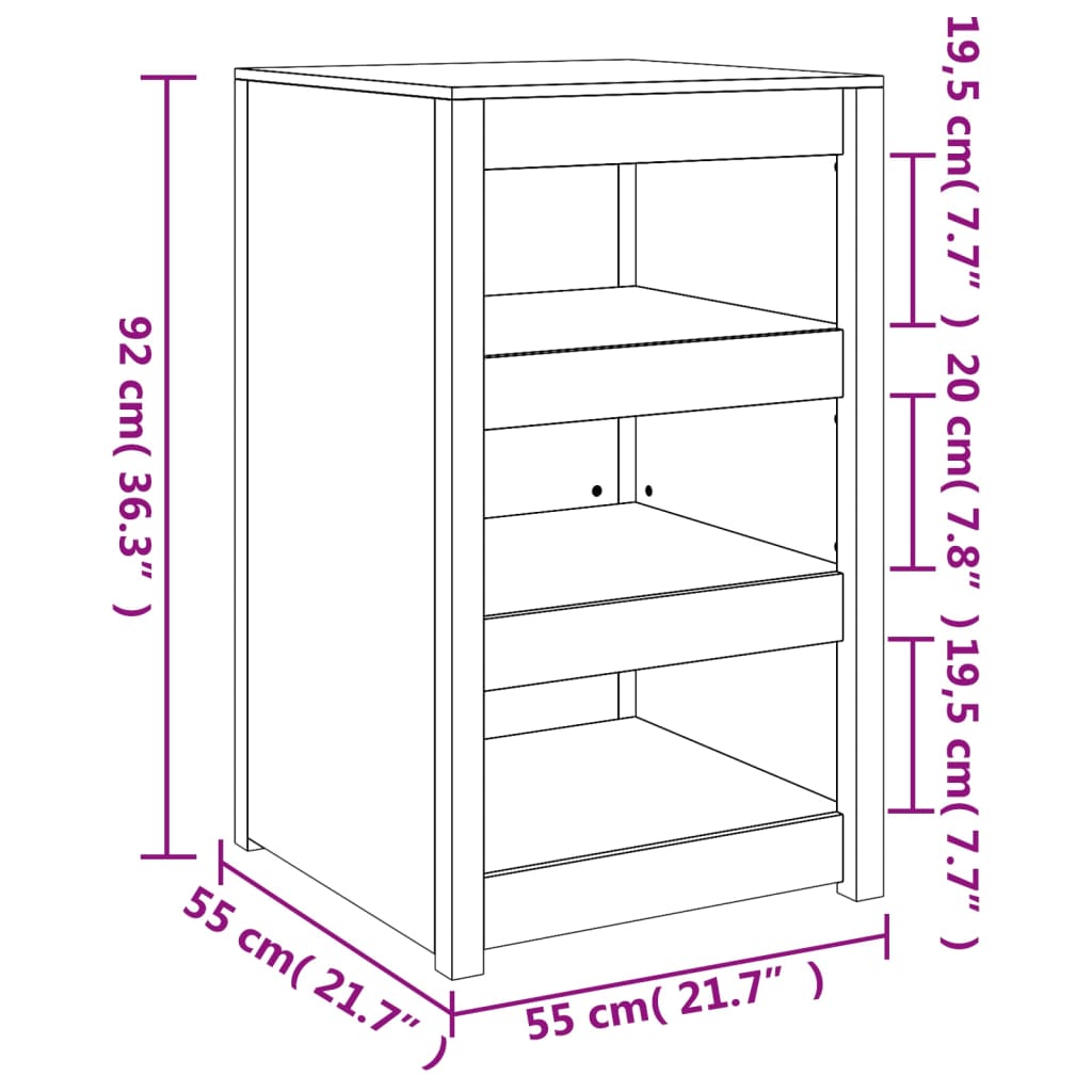 Outdoor-Küchenschrank Gartenschrank Küchenzeile Massivholz Balkon Schrank - Bild 63 von 104