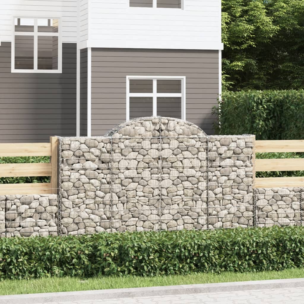 2-10 collection Stk.Gabionen mit Hochbogen Steingabione Steinkorb Wand Drahtkorb Metallkorb