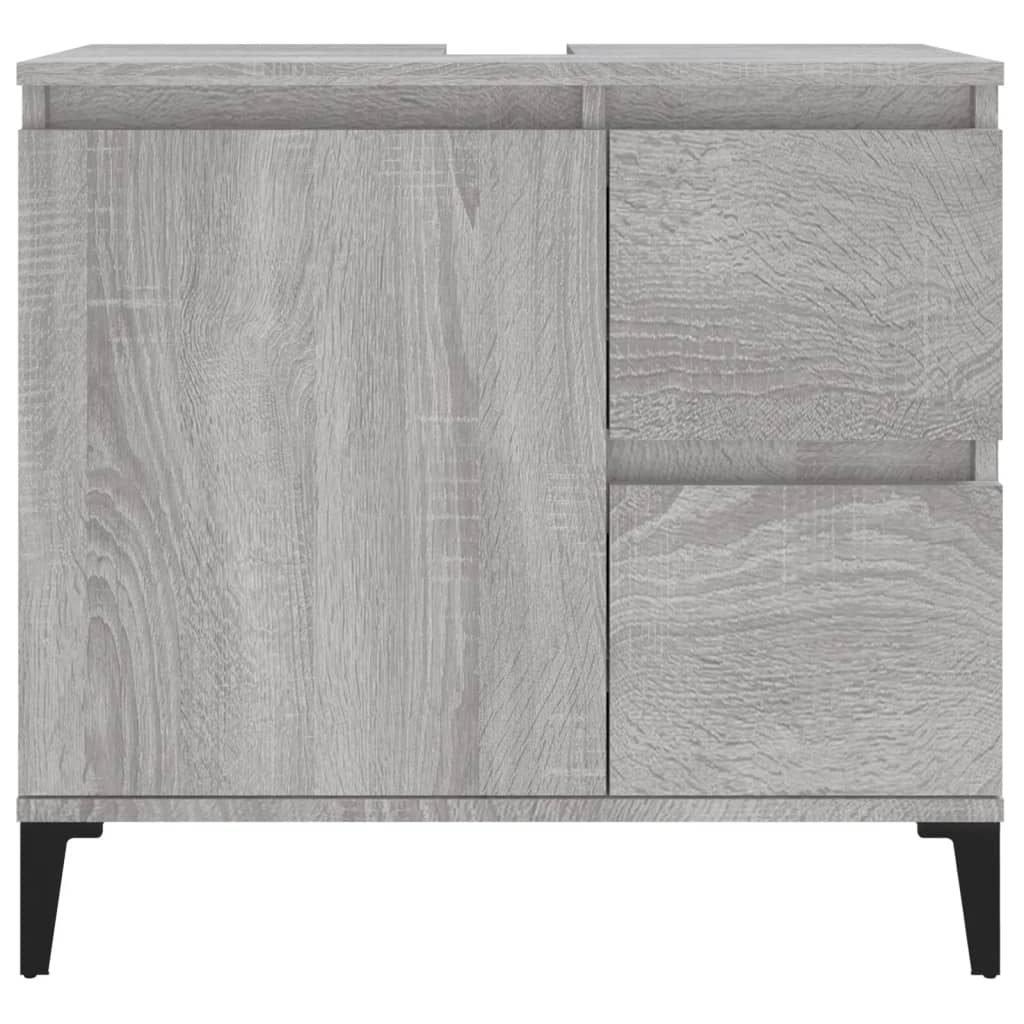 Waschbeckenunterschrank Waschtisch Unterschrank Badschrank mit 2 Schubladen - Bild 64 von 86
