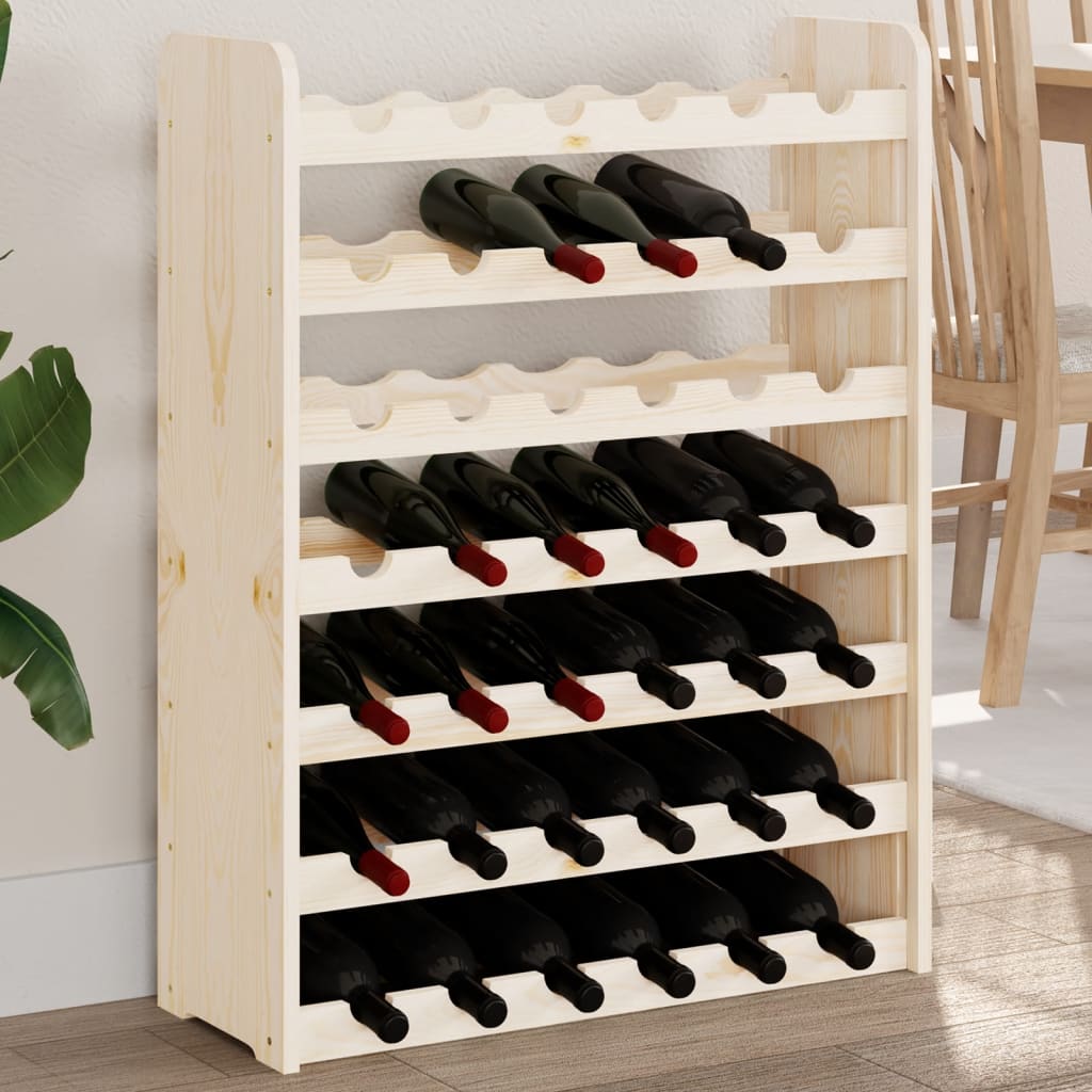 Weinregal Flaschenregal Fassregal Weinschrank 43x25x37 cm Massivholz Kiefer - Bild 27 von 34