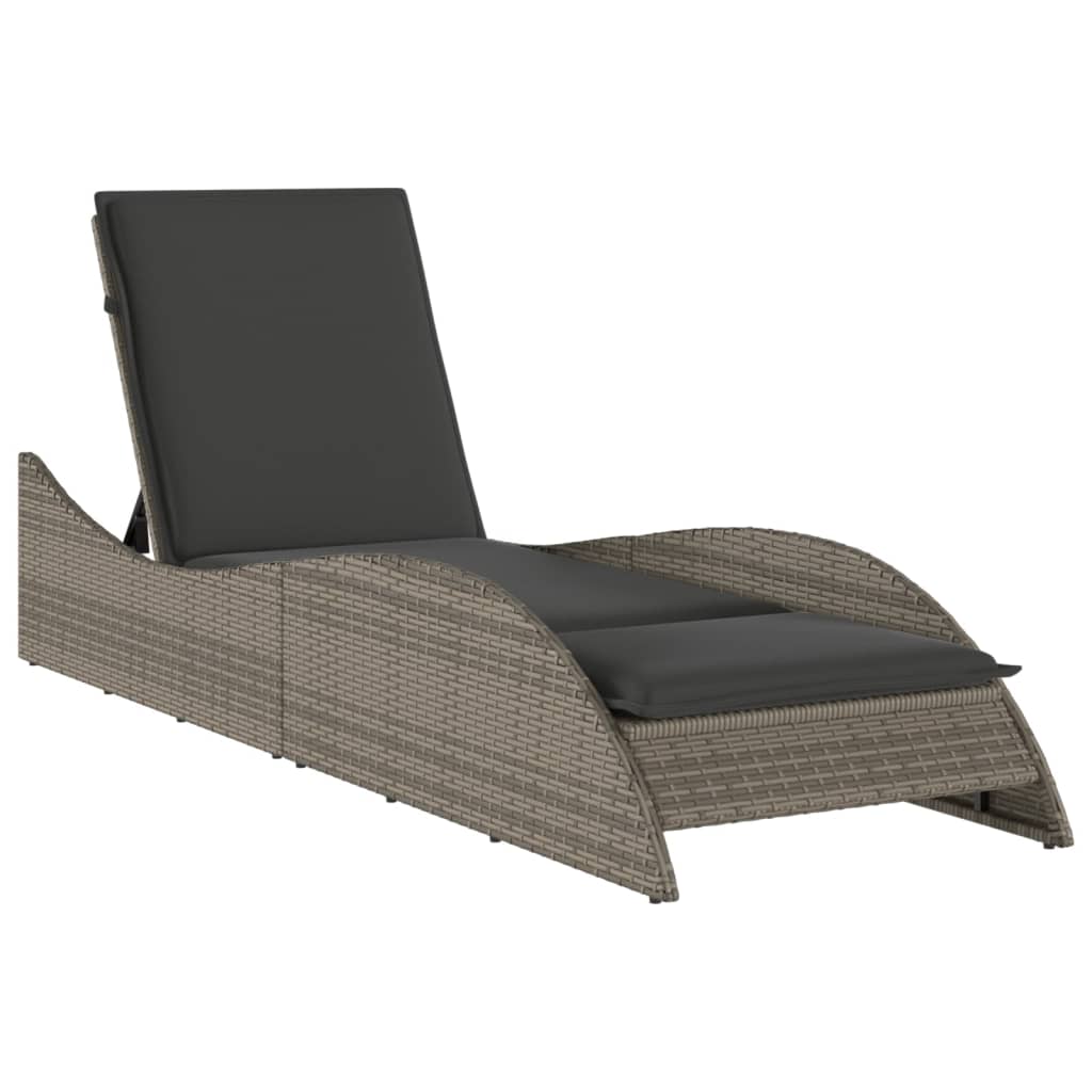 Sonnenliege Gartenliege Liegestuhl Relaxliege Strandliege Doppelliege Polyrattan - Bild 32 von 71