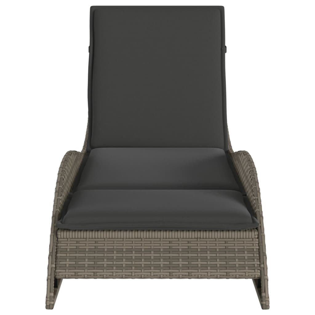 Sonnenliege Gartenliege Liegestuhl Relaxliege Strandliege Doppelliege Polyrattan - Bild 34 von 71
