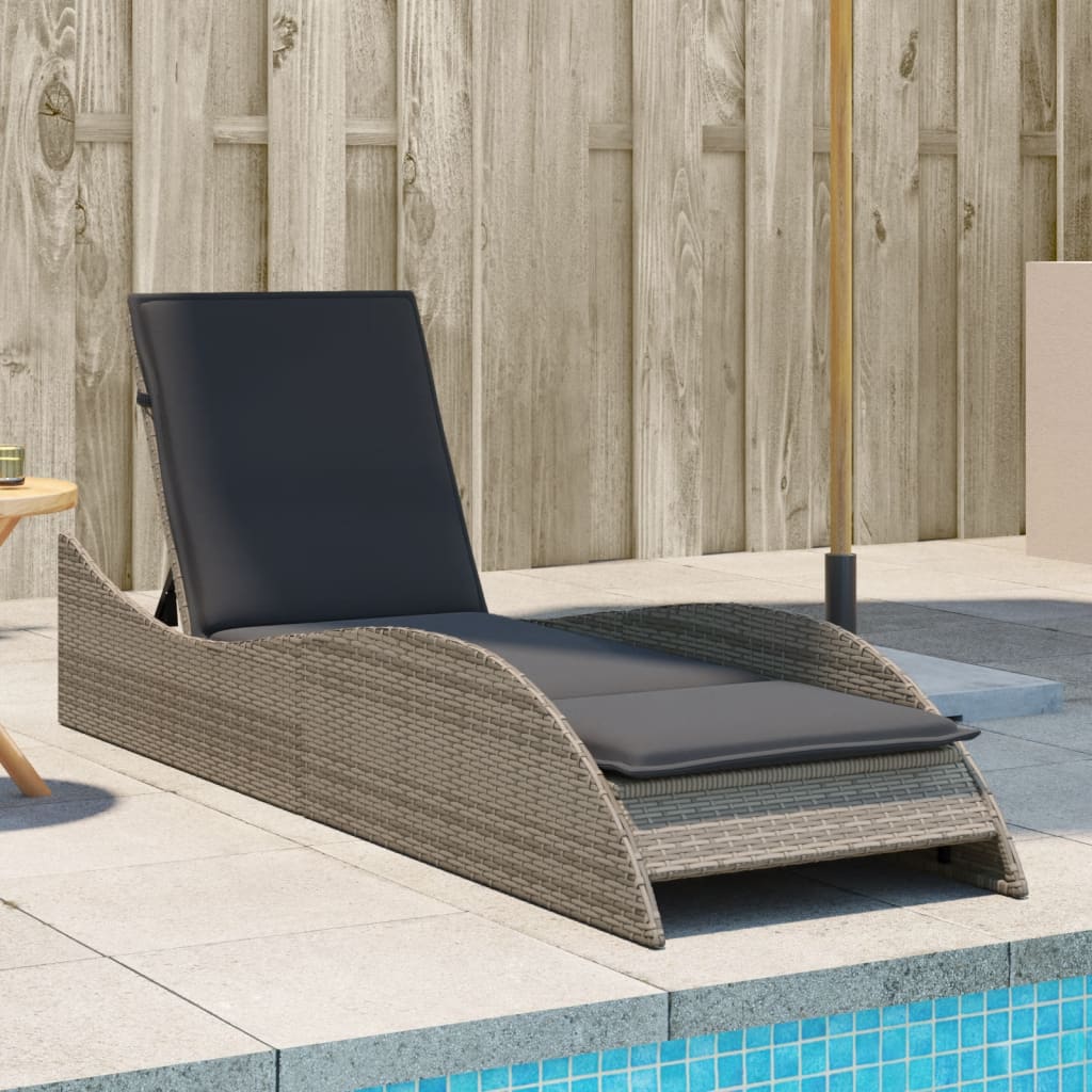 Sonnenliege Gartenliege Liegestuhl Relaxliege Strandliege Doppelliege Polyrattan - Bild 31 von 71