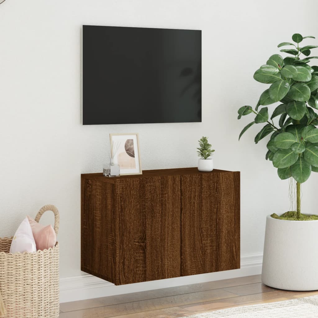 TV Wandschrank Lowboard Fernsehschrank Hängeschrank TV Möbel 60/80/100 cm - Bild 68 von 91