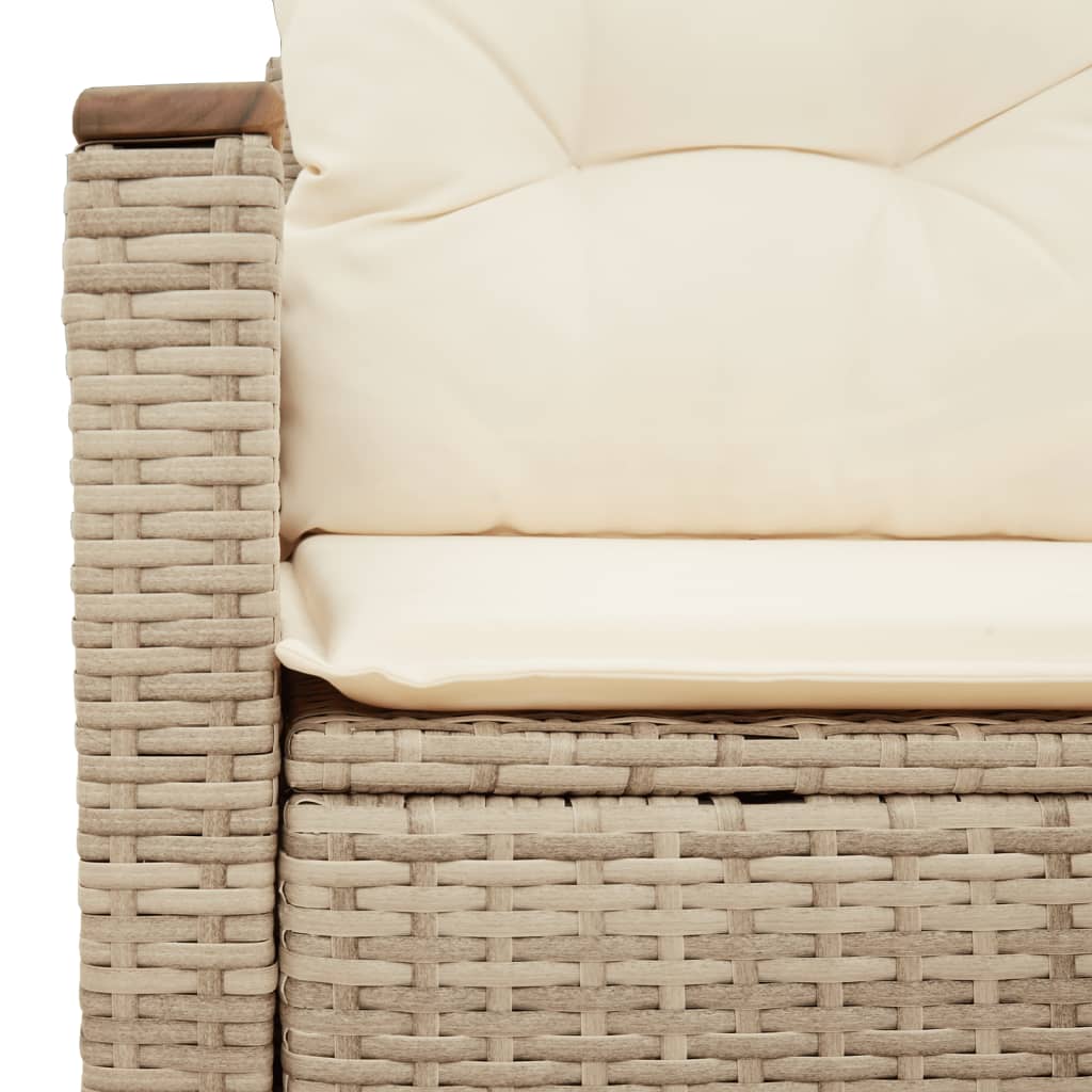 Gartensofa mit Kissen 2-Sitzer Sofa Poly Rattan Gartenmöbel Lounge Sitzgruppe - Bild 39 von 65