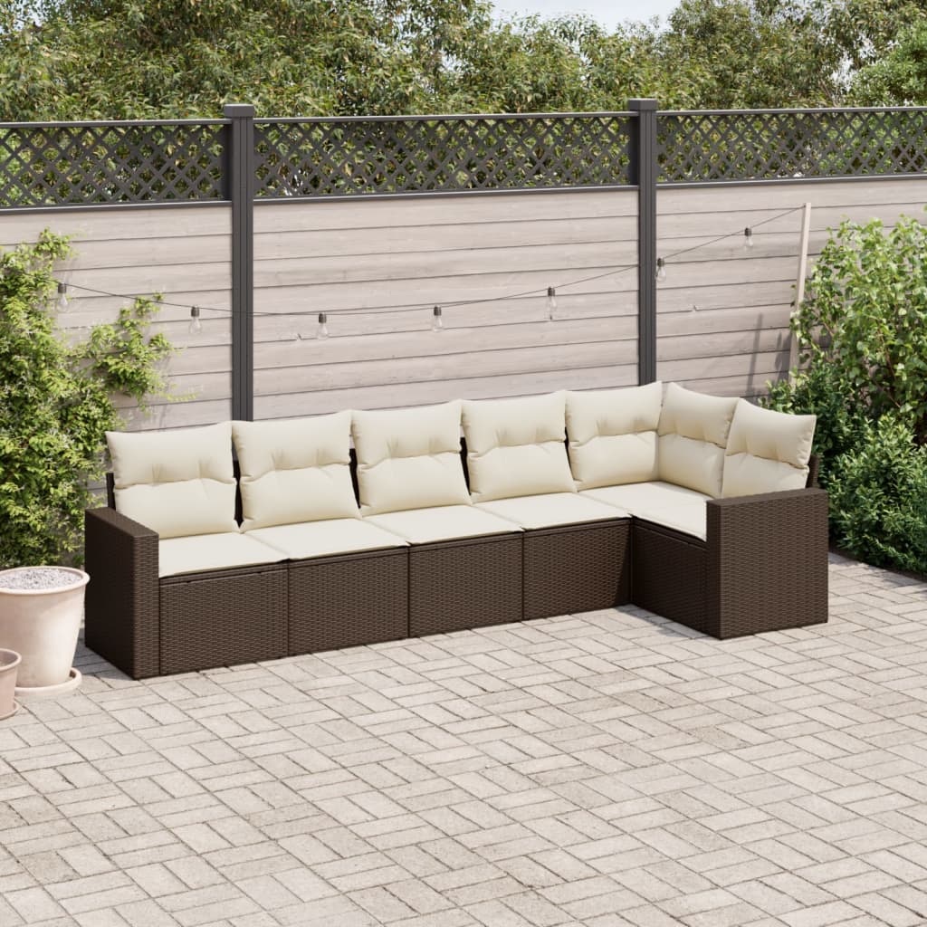 Garten-Sofagarnitur Essgruppe Gartengarnitur Sitzgruppe mit Kissen Poly Rattan - Bild 23 von 30