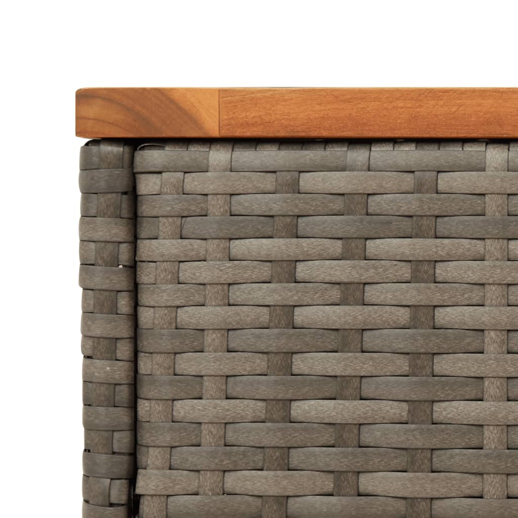Gartentisch Beistelltisch Couchtisch Couchtisch mit Holz/Glasplatte Poly Rattan - Bild 44 von 65