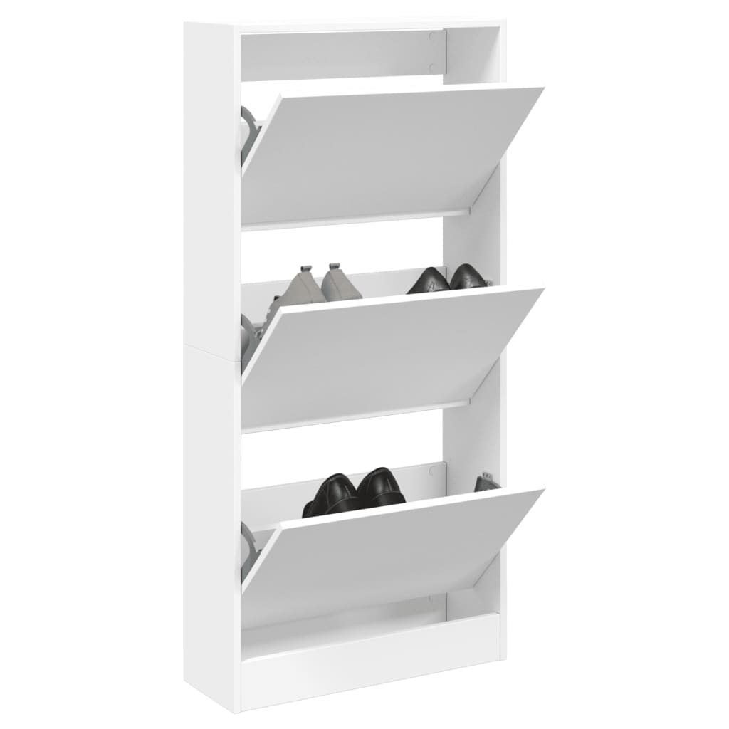 Schuhschrank mit 1/2/3/4 Klappen Schuhkipper Schuhregal Schuhkommode Schuhablage - Bild 64 von 145