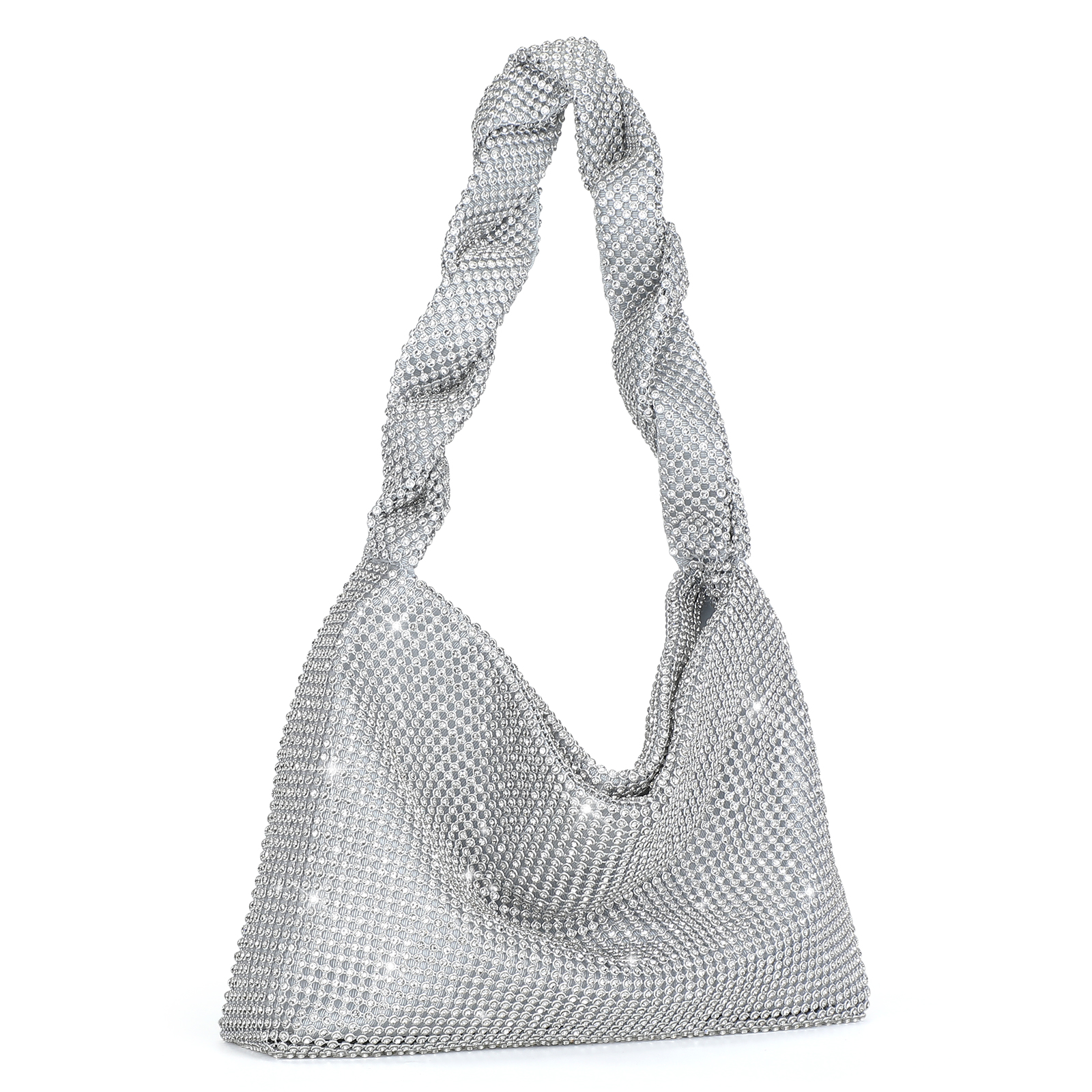 Women Rhinestone Evening Bag Wedding Clutch Purse Sparkly Prom Cocktail Handbag - Picture 21 of 79