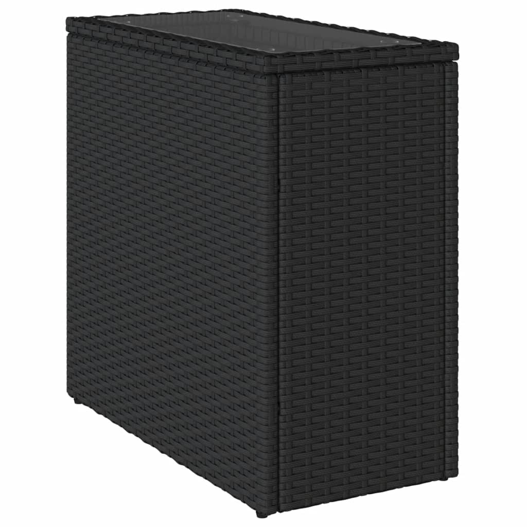 Gartentisch Beistelltisch Couchtisch Couchtisch mit Holz/Glasplatte Poly Rattan - Bild 14 von 65