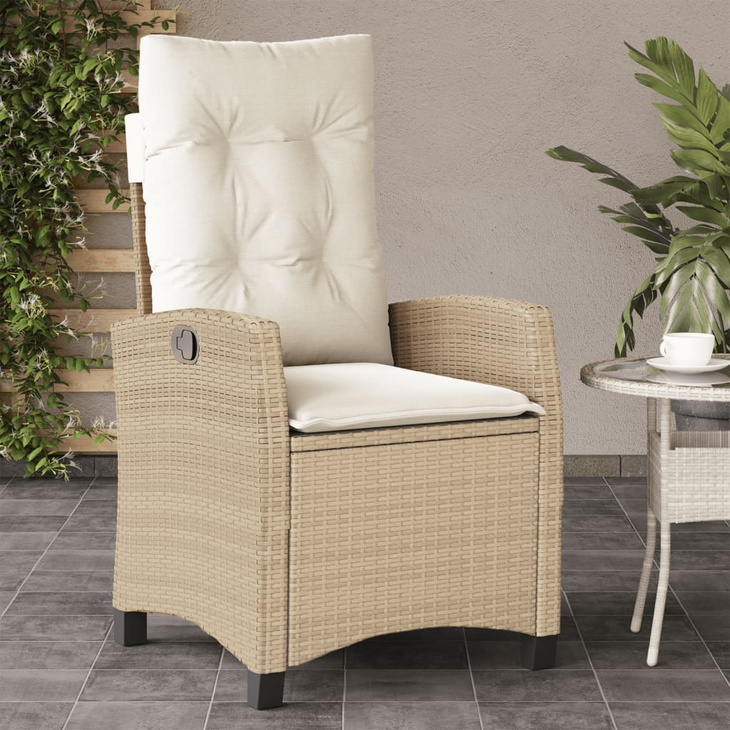 Poly Rattan Gartensessel mit Kissen Verstellbar Gartenstuhl Sessel Stuhl Stühle - Bild 48 von 77