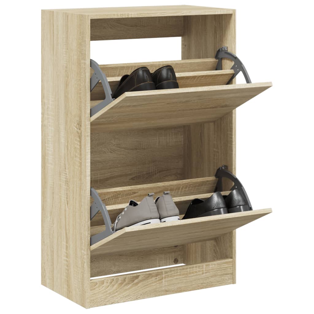 Schuhschrank mit 1/2/3/4 Klappen Schuhkipper Schuhregal Schuhkommode Schuhablage - Bild 122 von 145