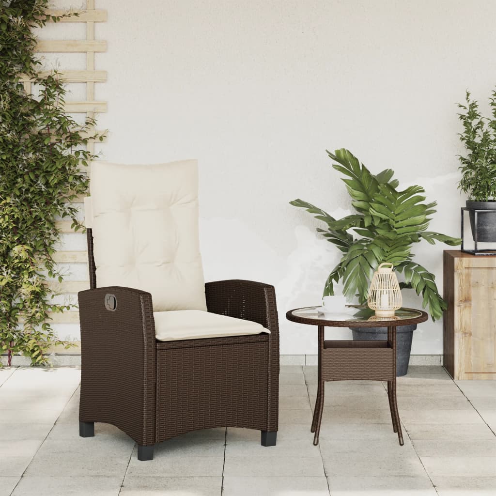 Poly Rattan Gartensessel mit Kissen Verstellbar Gartenstuhl Sessel Stuhl Stühle - Bild 31 von 77