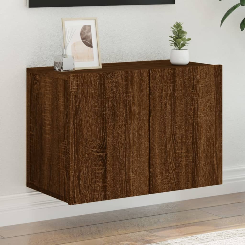 TV Wandschrank Lowboard Fernsehschrank Hängeschrank TV Möbel 60/80/100 cm - Bild 65 von 91