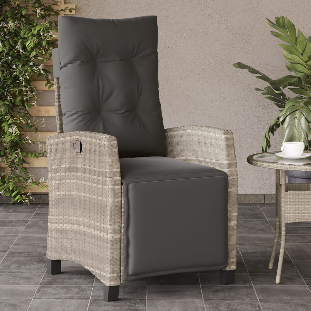 Poly Rattan Gartensessel mit Kissen Verstellbar Gartenstuhl Sessel Stuhl Stühle - Bild 69 von 77